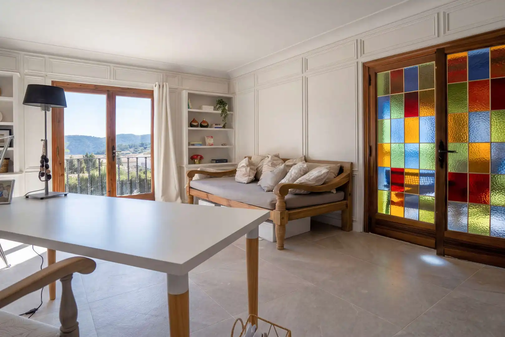 Living room of Houses for sale in Valldemossa  with Air Conditioner, Terrace and Furnished
