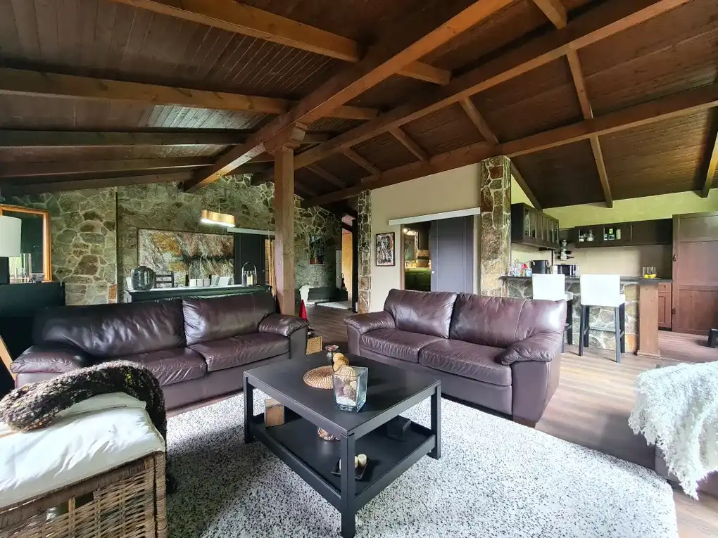 Sala de estar de Casa o chalet en venta en Pravia con Calefacción, Jardín privado y Terraza