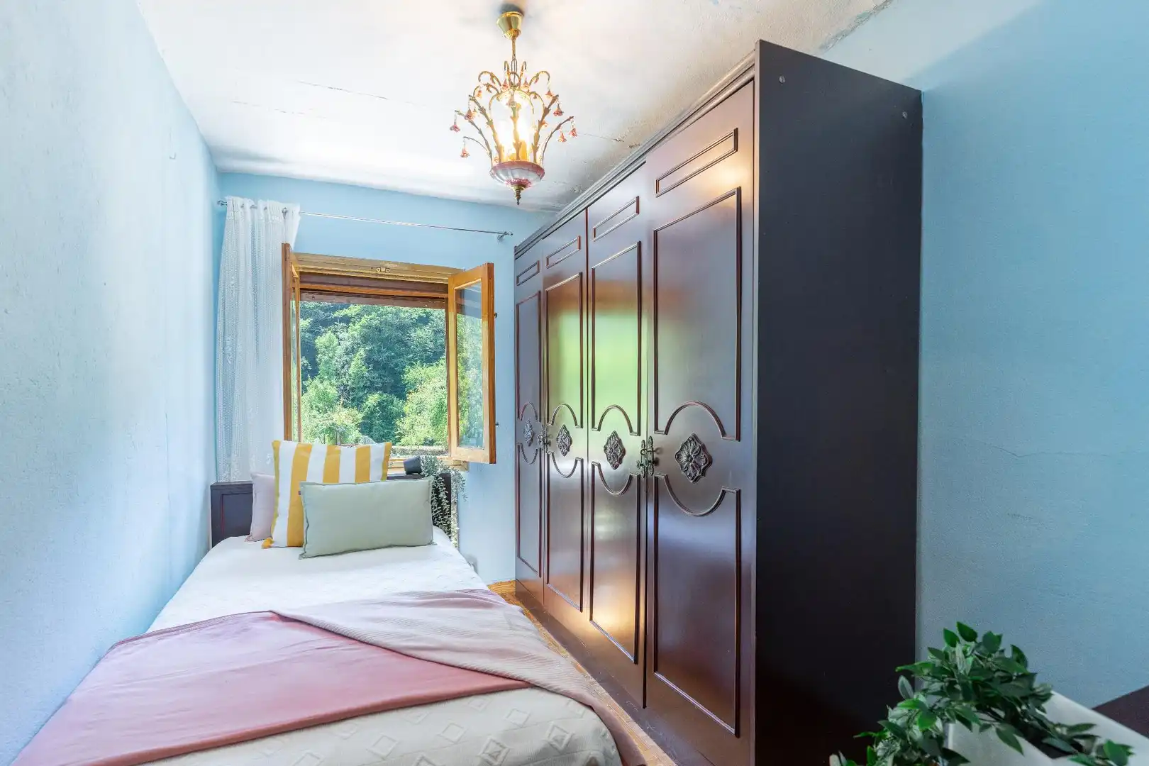 Schlafzimmer von Haus oder Chalet zum Verkauf in Mieres (Asturias) mit Heizung, Privatgarten und Terrasse
