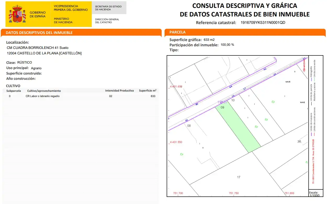 Terreno residenziale in vendita a Cuadra Borriolenc, imagen 10