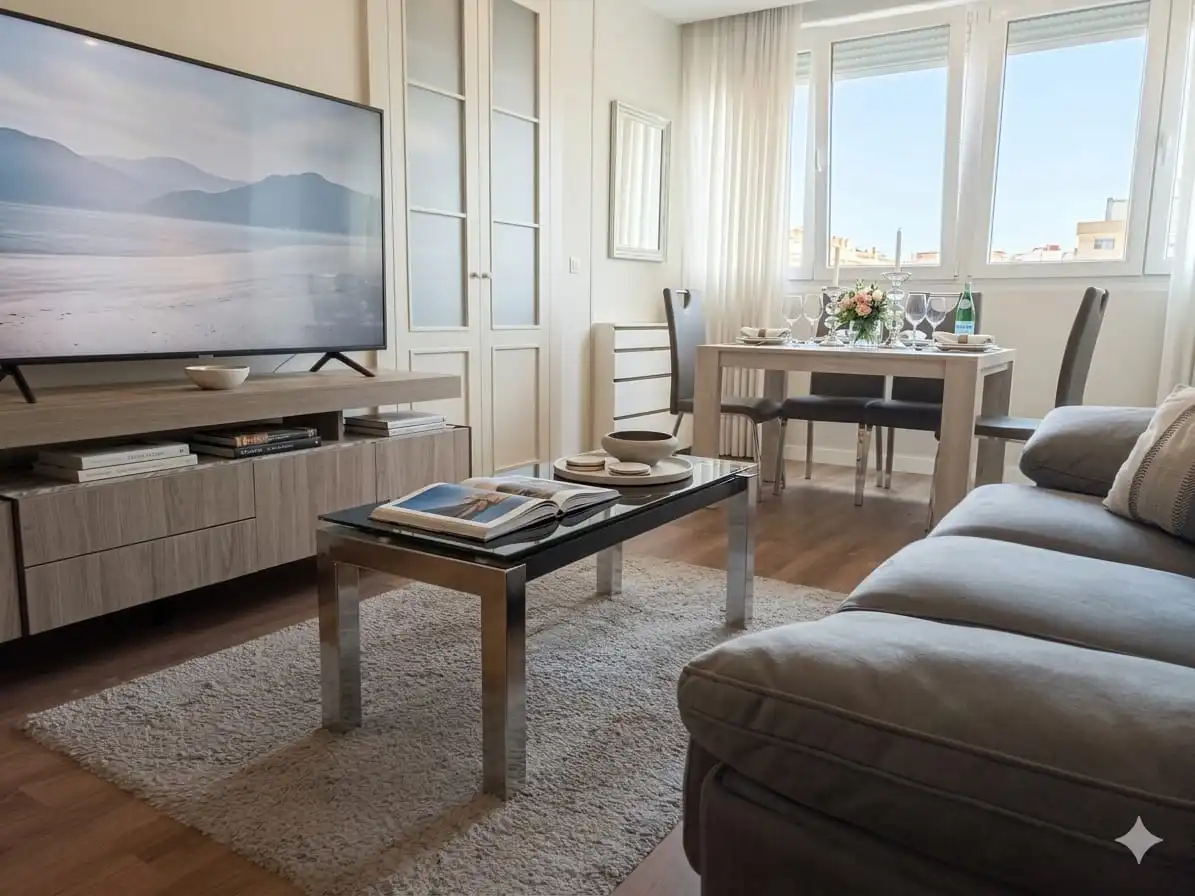 Sala de estar de Piso en venta en Madrid con Calefacción y Balcón