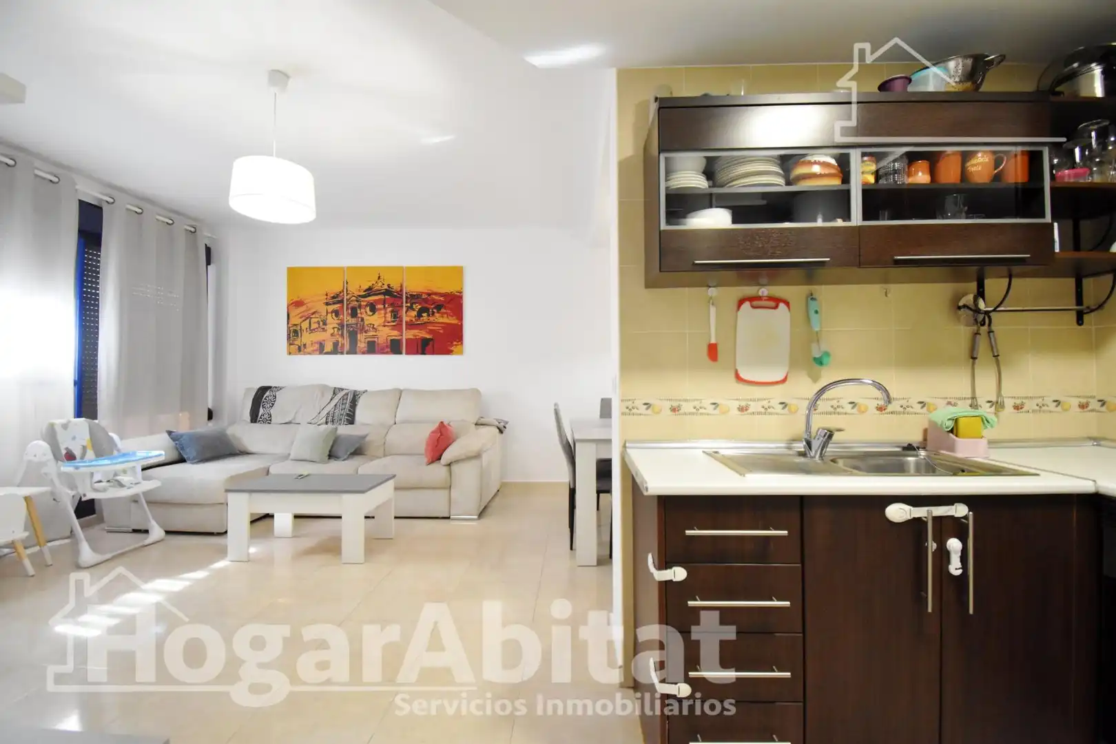 Cocina de Piso en venta en Bellreguard con Aire acondicionado, Calefacción y Jardín privado