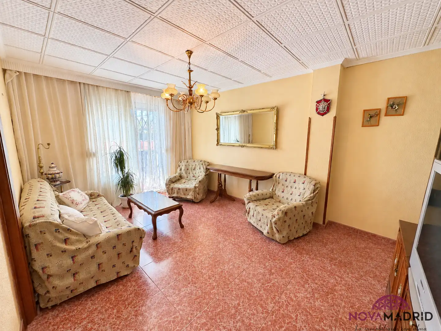 Sala de estar de Piso en venta en Madrid con Calefacción y Terraza