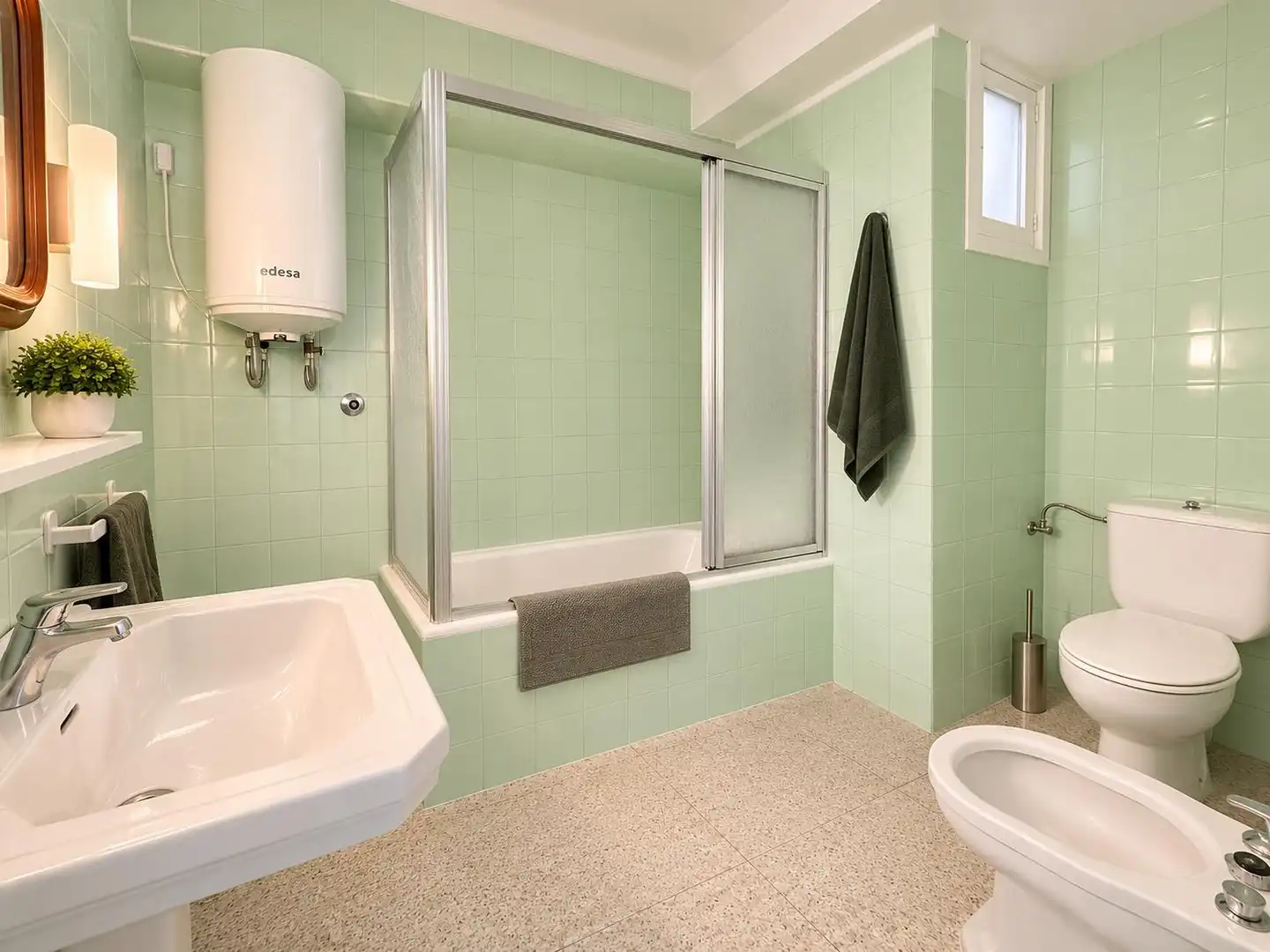 Baño de Ático de alquiler en  Palma de Mallorca con Aire acondicionado, Terraza y Amueblado
