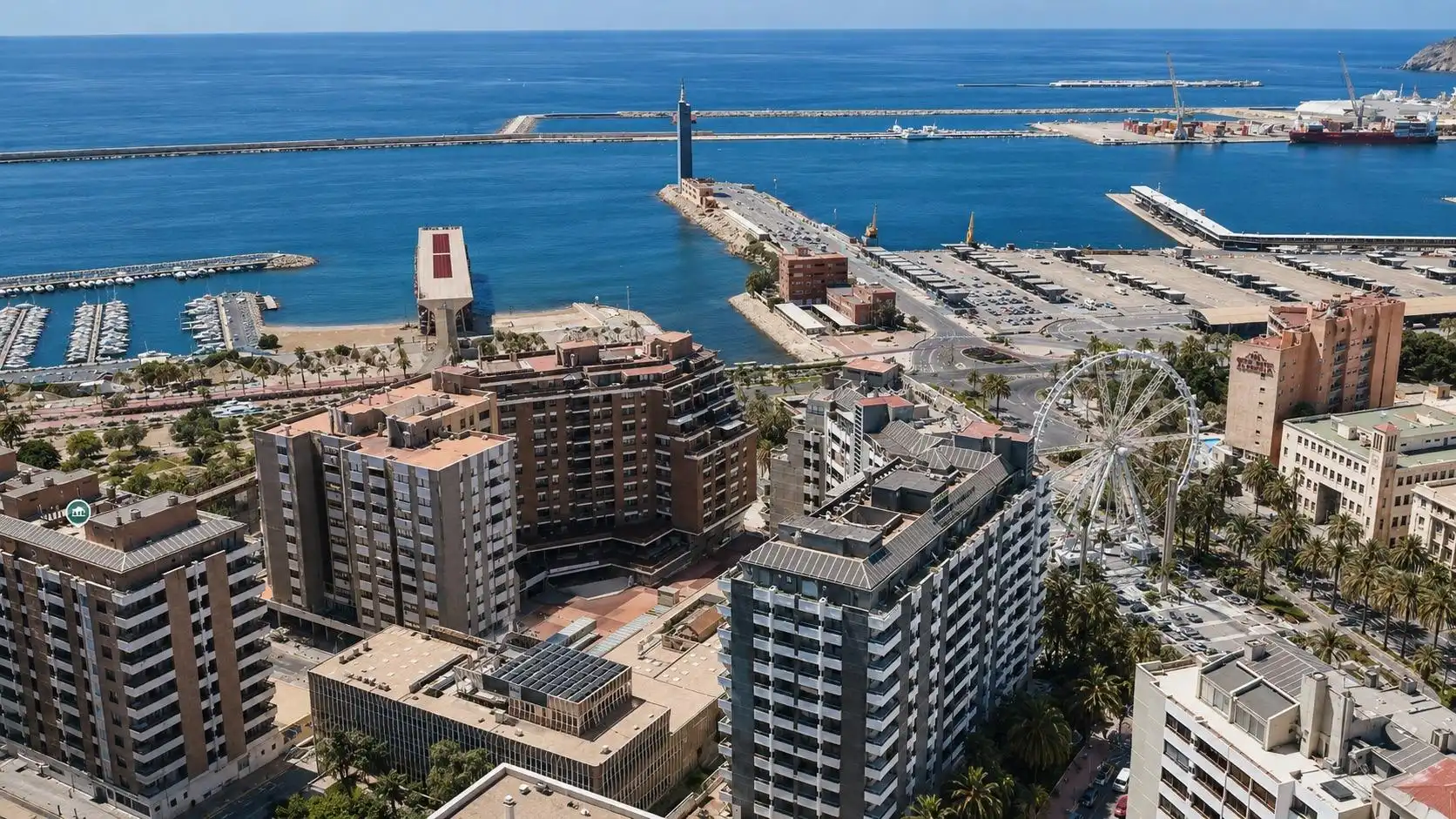 Exterior view of Flat for sale in Almería  with Air Conditioner and Heating
