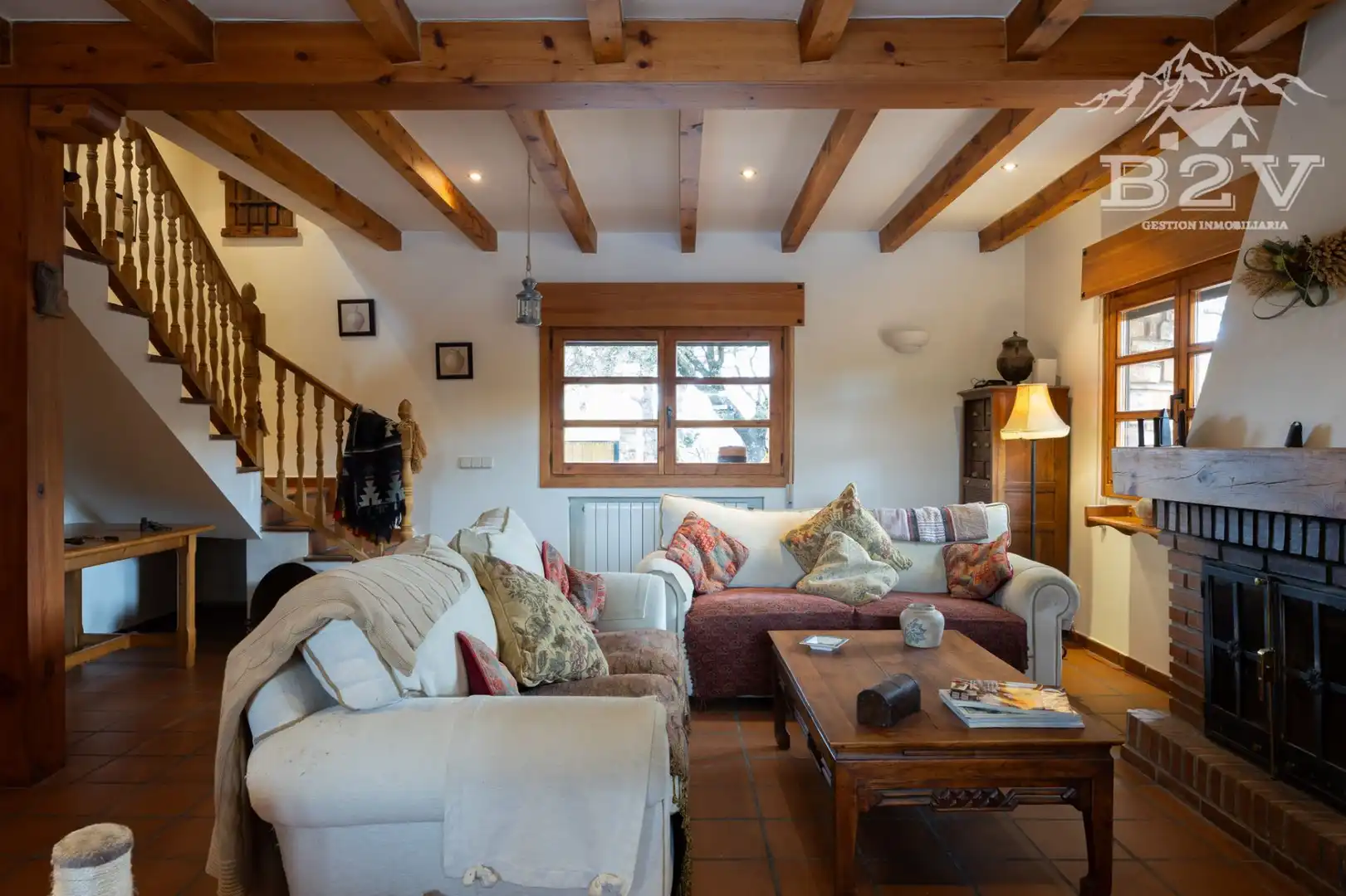 Sala de estar de Casa o chalet en venta en Garganta de los Montes con Aire acondicionado, Calefacción y Jardín privado