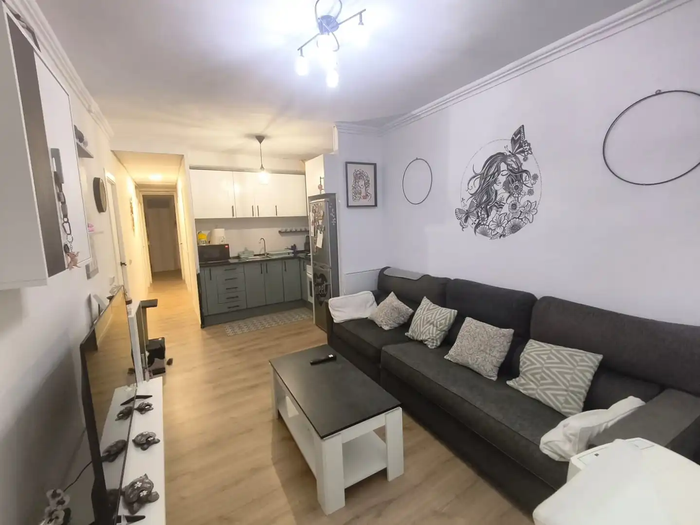 Living room of Flat for sale in Reus  with Parquet flooring, Storage room and Oven