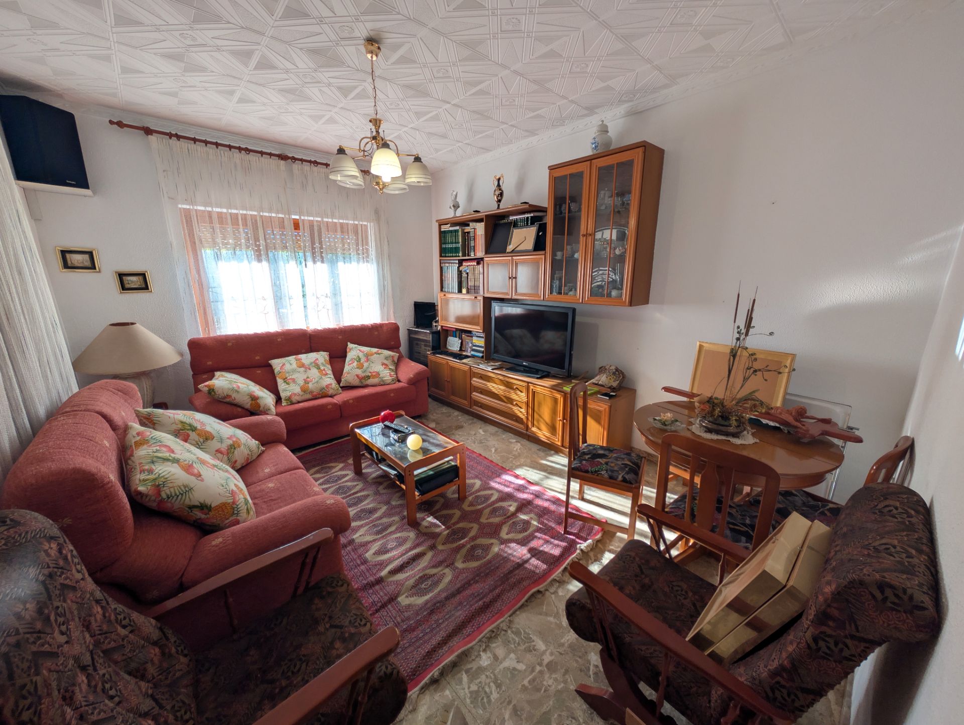 Sala d'estar de Casa o xalet en venda en Cartagena amb Aire condicionat, Jardí privat i Terrassa