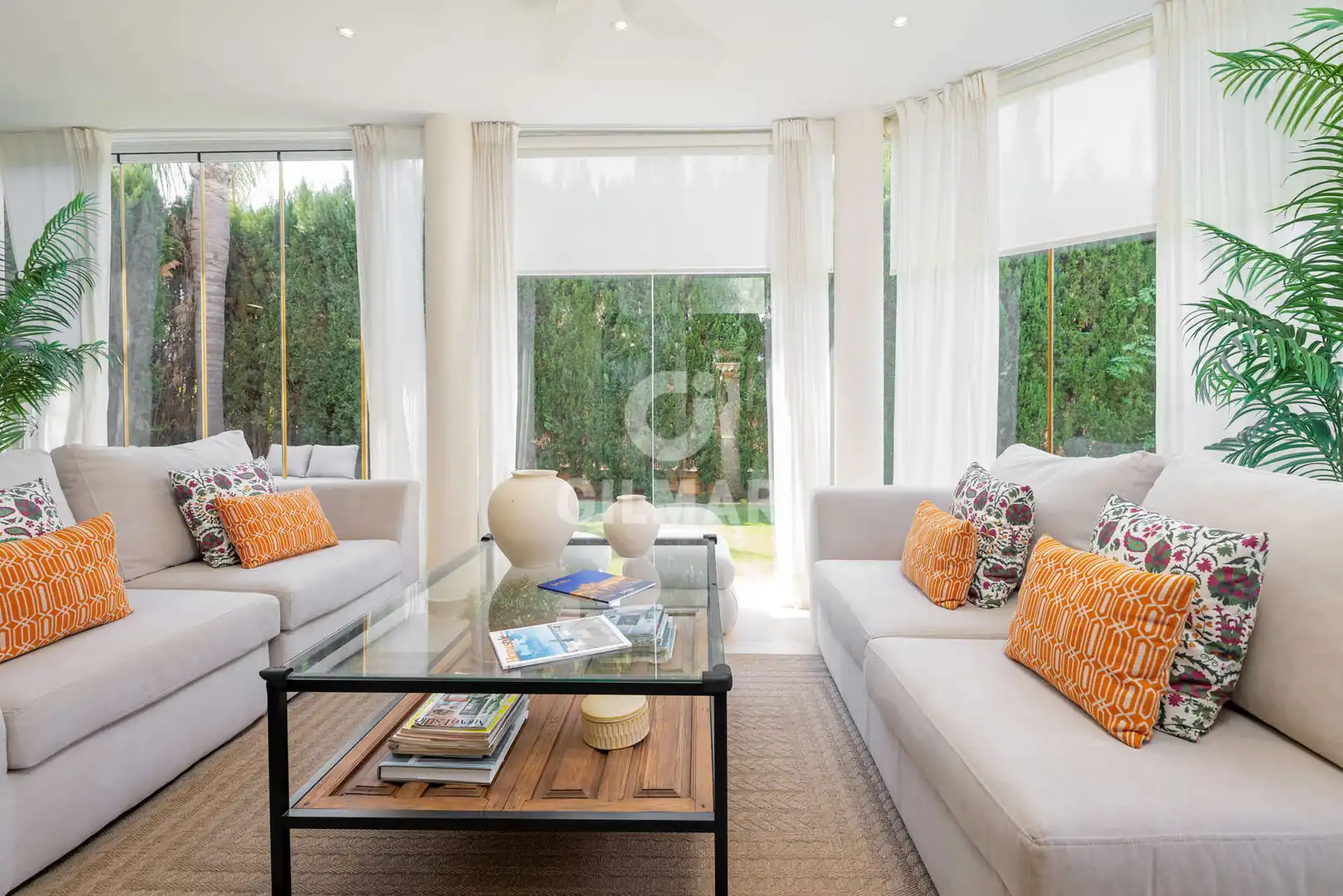 Living room of Houses for sale in Montequinto  with Heating, Private garden and Swimming Pool