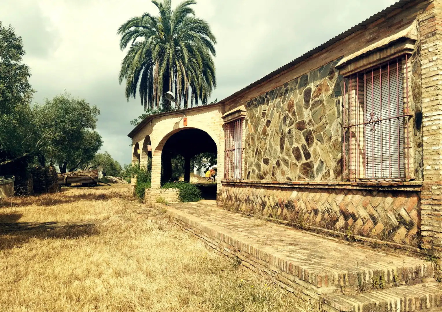 Vista exterior de Finca rústica en venta en Niebla con Jardín privado, Terraza y Trastero