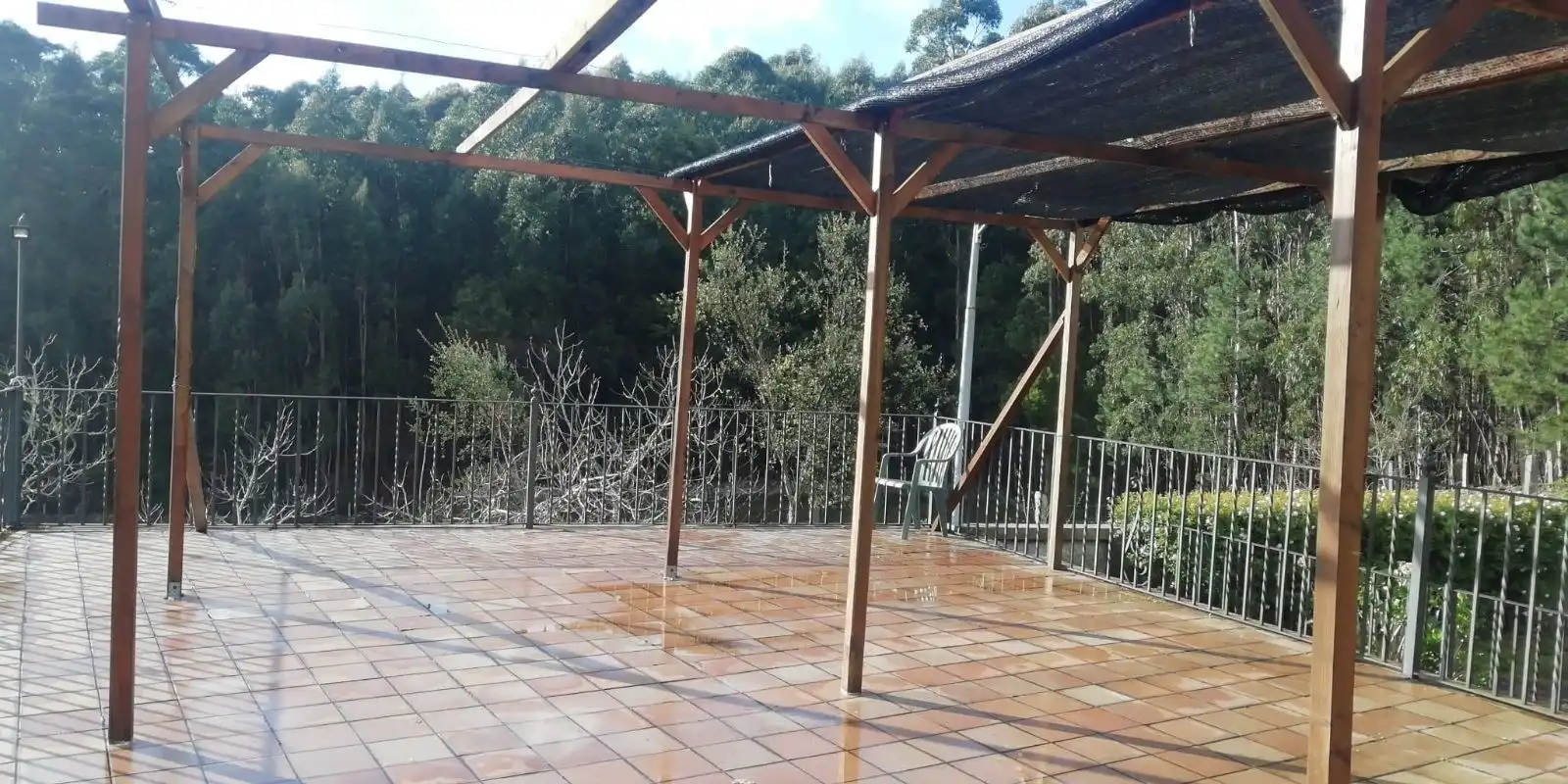 Terrassa de Casa o xalet en venda en Poio amb Aire condicionat, Calefacció i Jardí privat