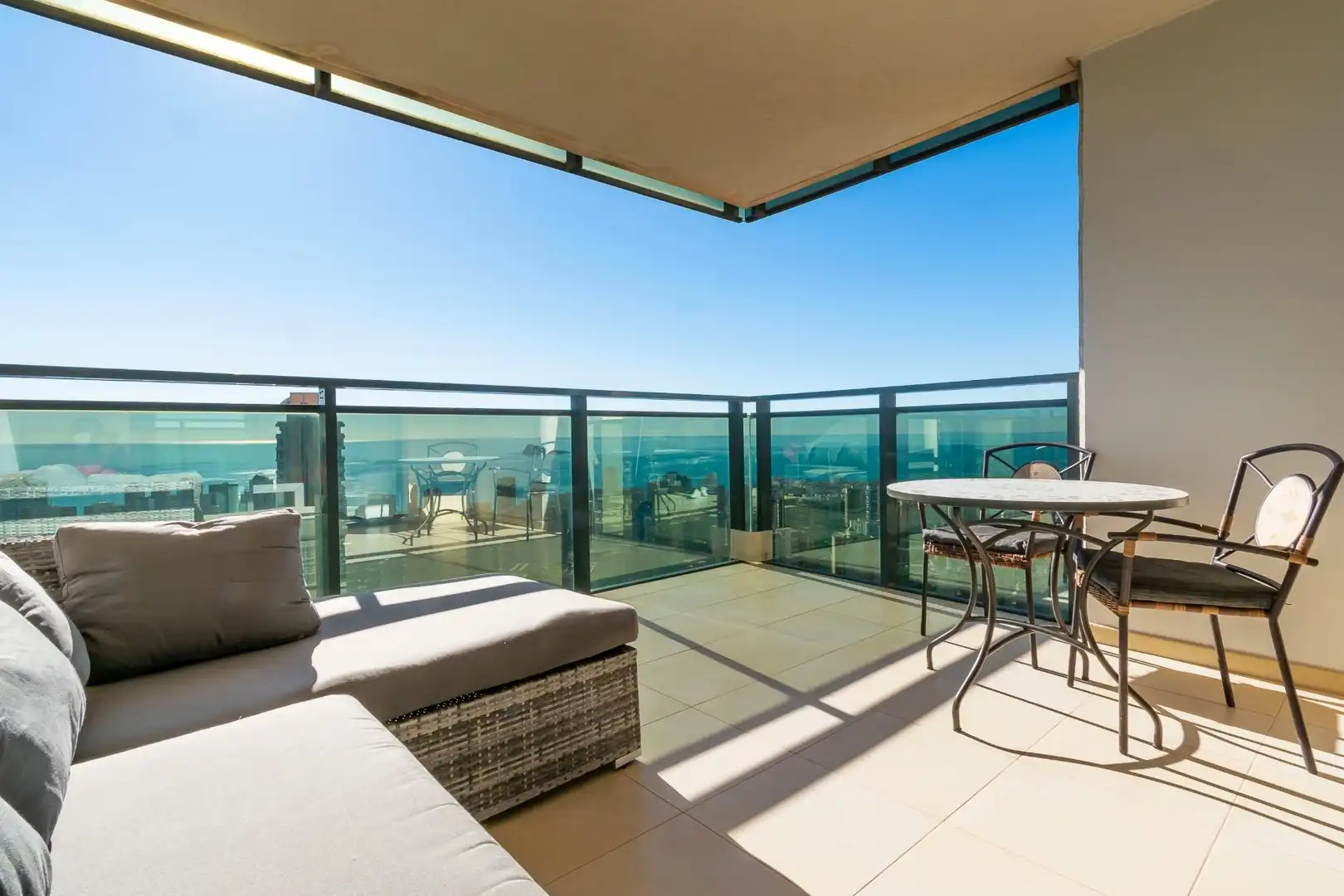 Terrace of Apartments for rent in Benidorm  with Air Conditioner, Private garden and Terrace