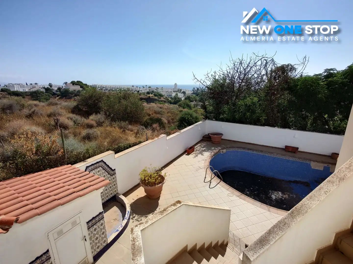 Piscina de Casa o chalet en venta en Mojácar con Aire acondicionado, Jardín privado y Terraza