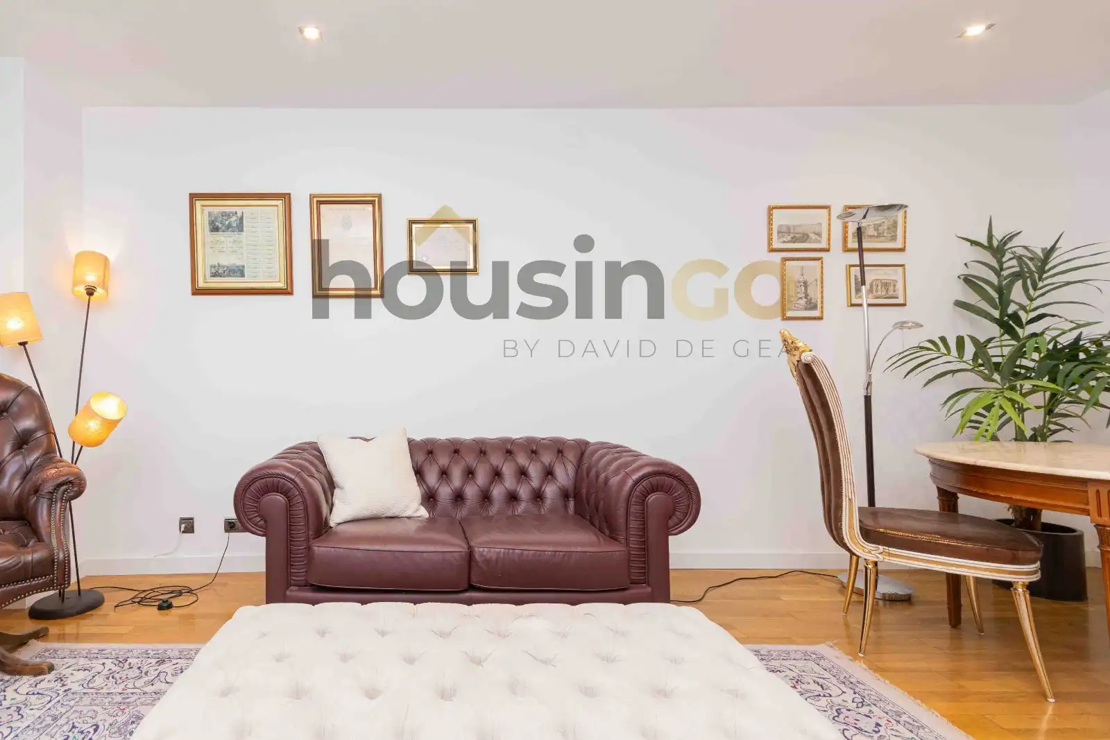 Sala d'estar de Apartament de lloguer en Madrid amb Aire condicionat, Calefacció i Moblat
