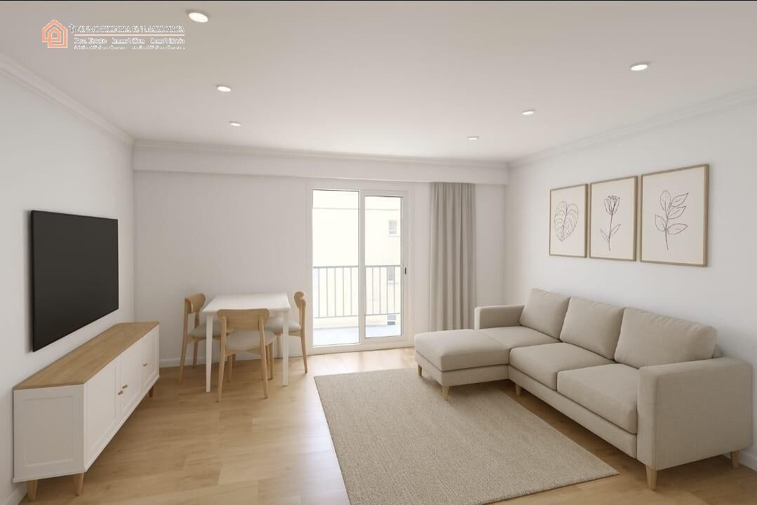 Sala d'estar de Pis en venda en  Palma de Mallorca amb Parquet