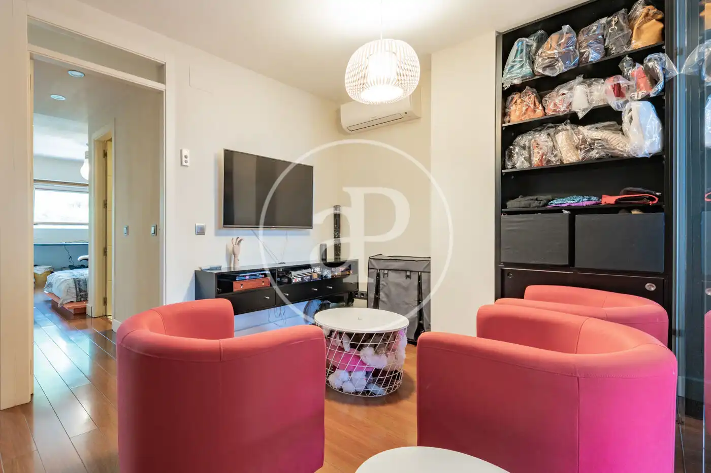 Living room of Detached homes for sale in La Moraleja  with Air Conditioner, Heating and Private garden
