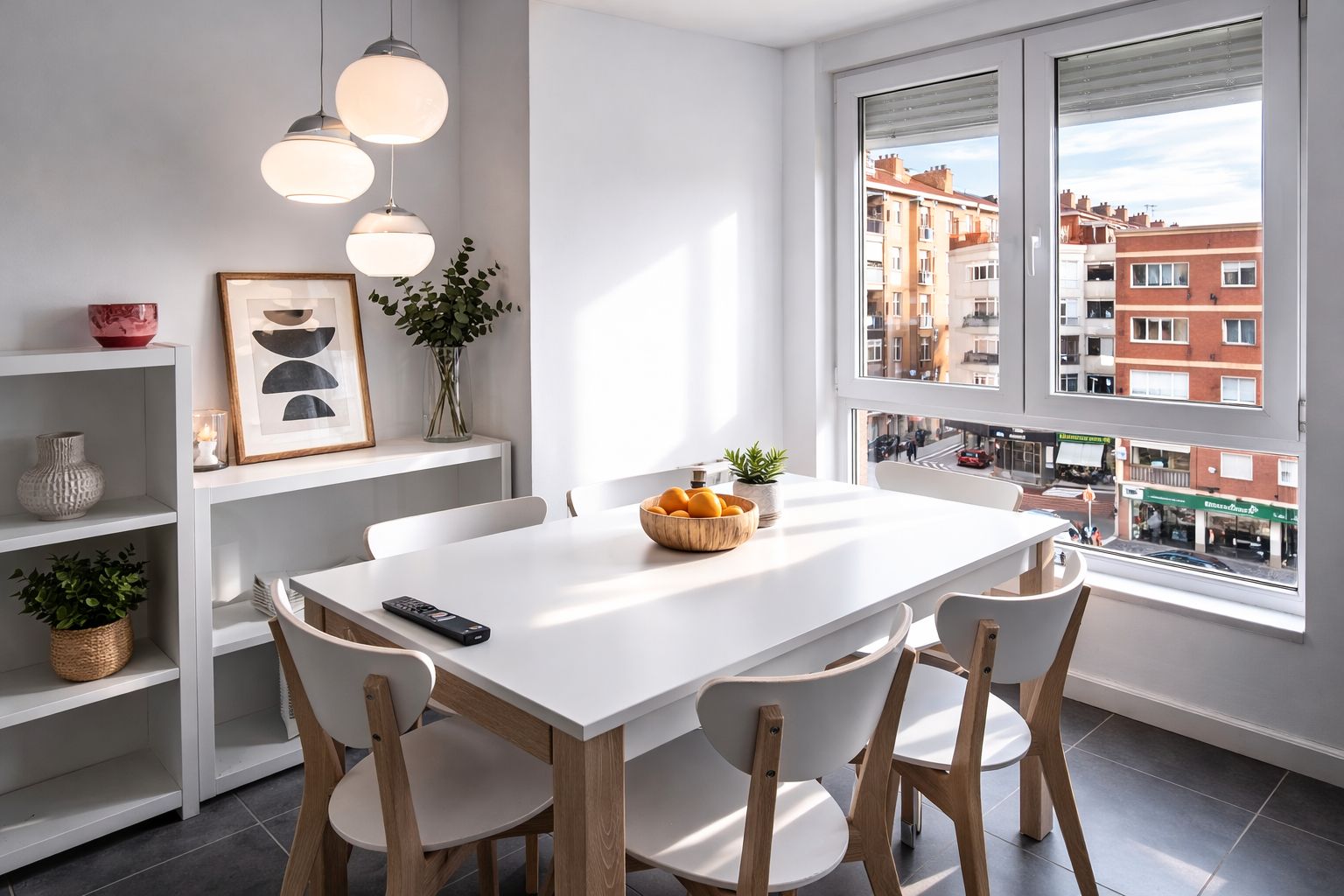 Menjador de Pis de lloguer en Santander amb Calefacció, Moblat i Forn