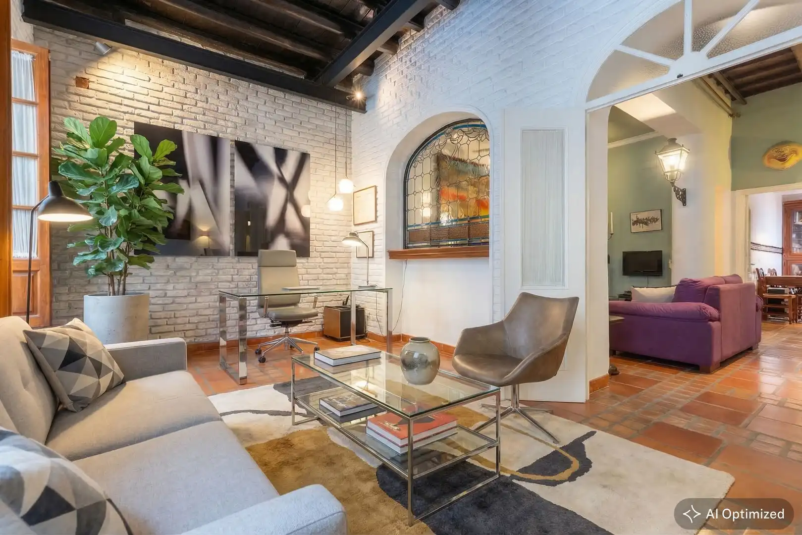 Sala de estar de Casa o chalet en venta en Sevilla con Aire acondicionado, Calefacción y Parquet