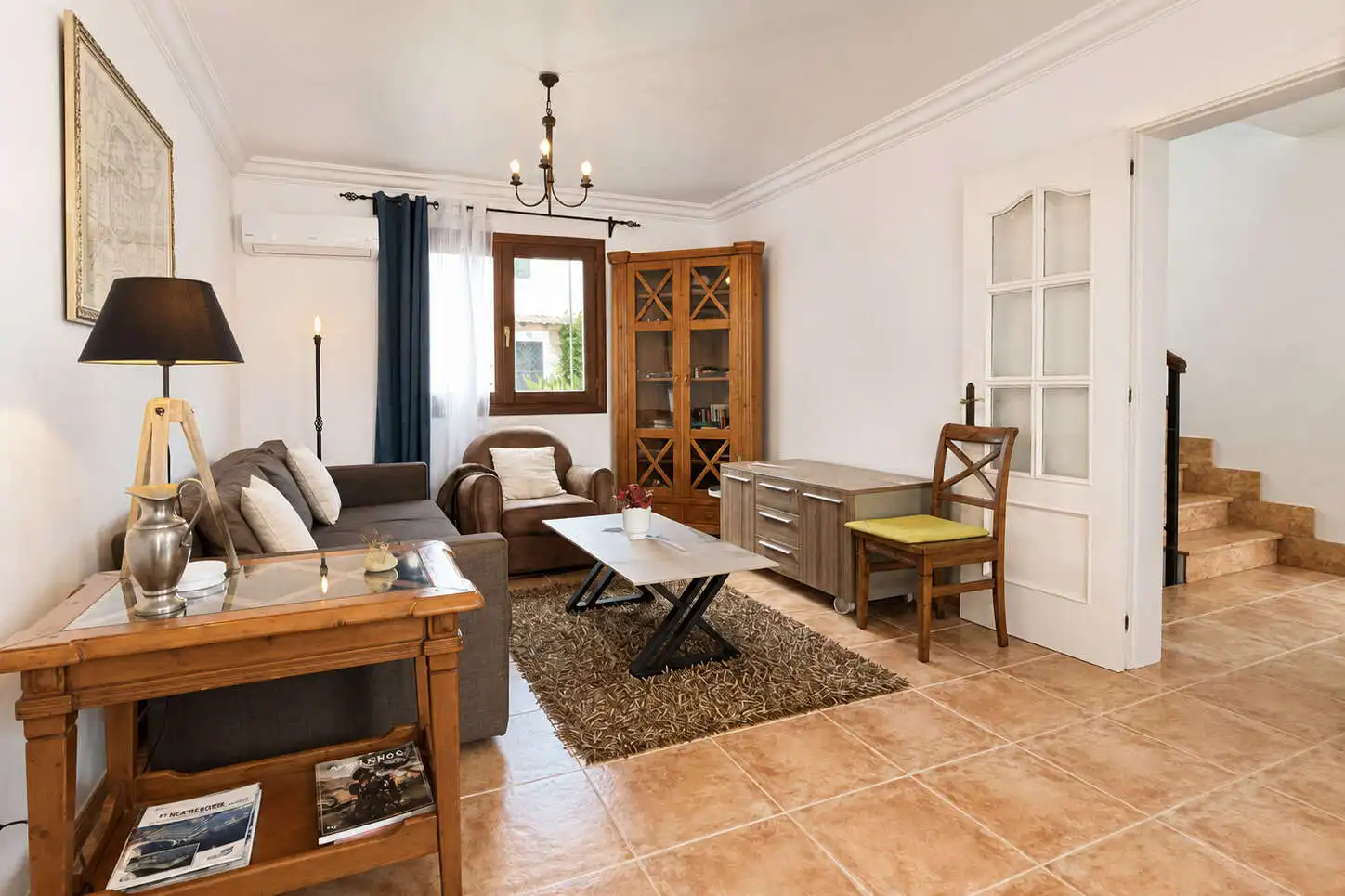 Sala d'estar de Casa adosada de lloguer en Alcúdia amb Terrassa, Moblat i Balcó