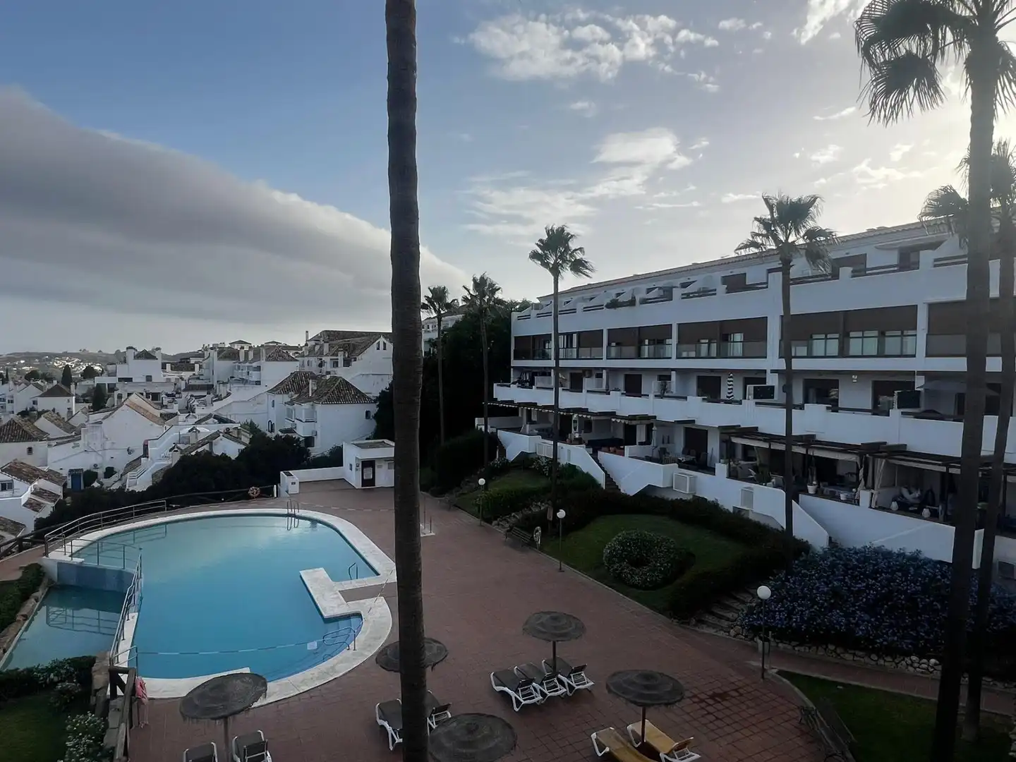 Exterior view of Duplexes for sale in Mijas  with Storage room, Furnished and Community pool