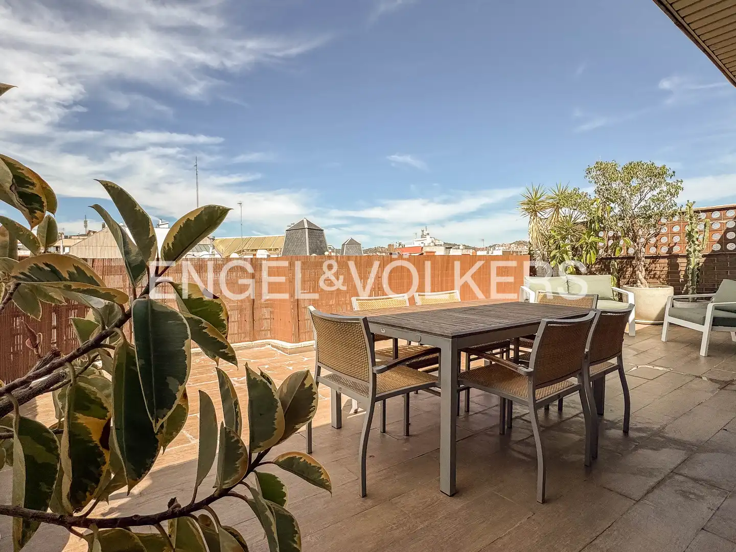 Terraza de Ático de alquiler en Barcelona con Aire acondicionado, Calefacción y Parquet