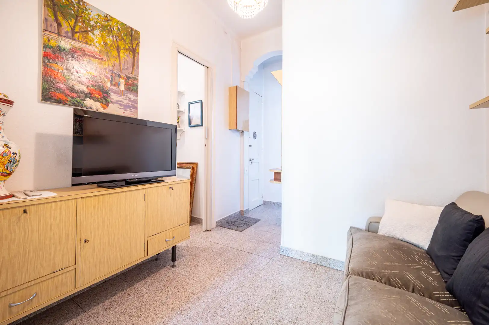 Living room of Houses for sale in Barcelona