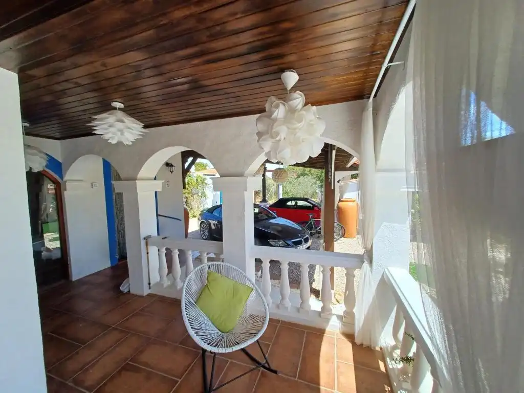 Terrasse von Haus oder Chalet zur Miete in L'Ametlla de Mar  mit Klimaanlage, Privatgarten und Schwimmbad