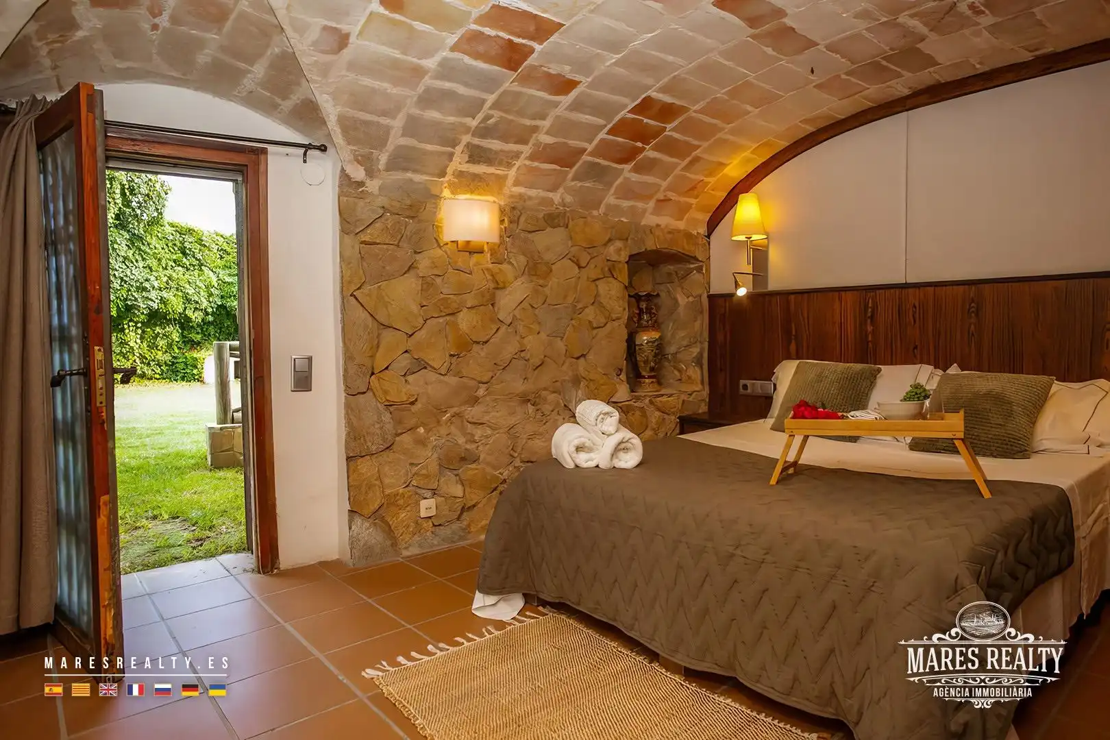 Schlafzimmer von Country house zum Verkauf in Vidreres mit Heizung, Privatgarten und Abstellraum