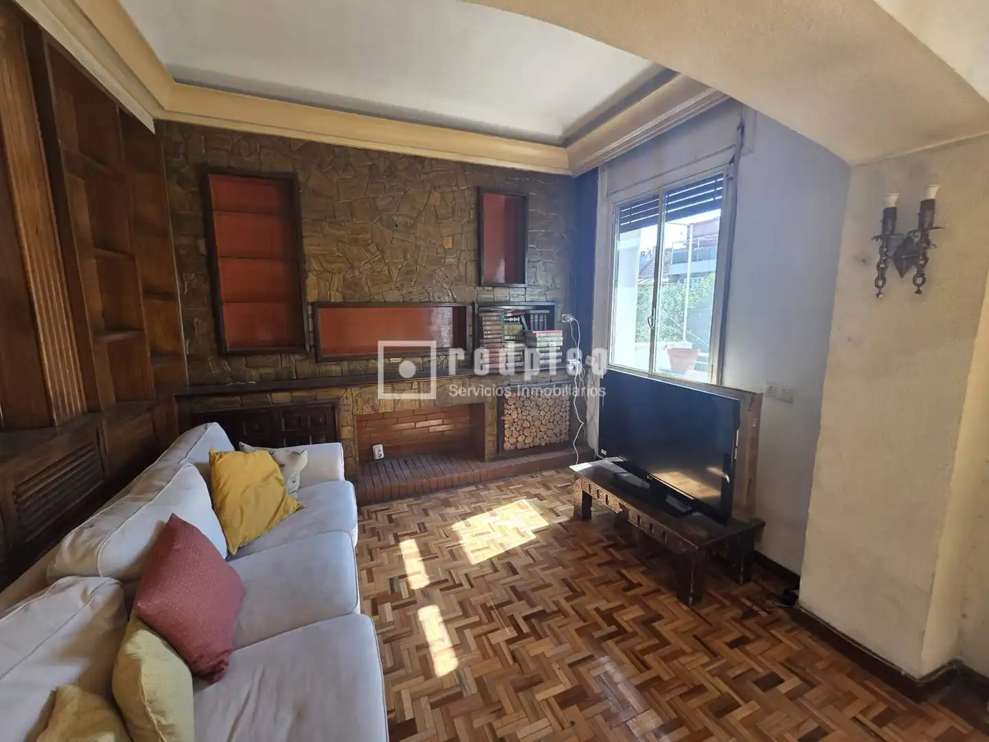 Wohnzimmer von Wohnung zum Verkauf in Madrid mit Heizung, Parkett und Terrasse