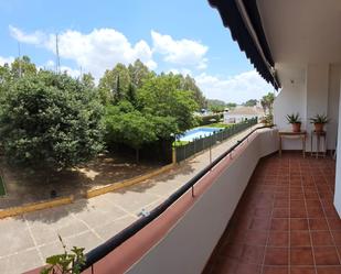 Exterior view of Flat for sale in Gelves  with Air Conditioner, Heating and Terrace