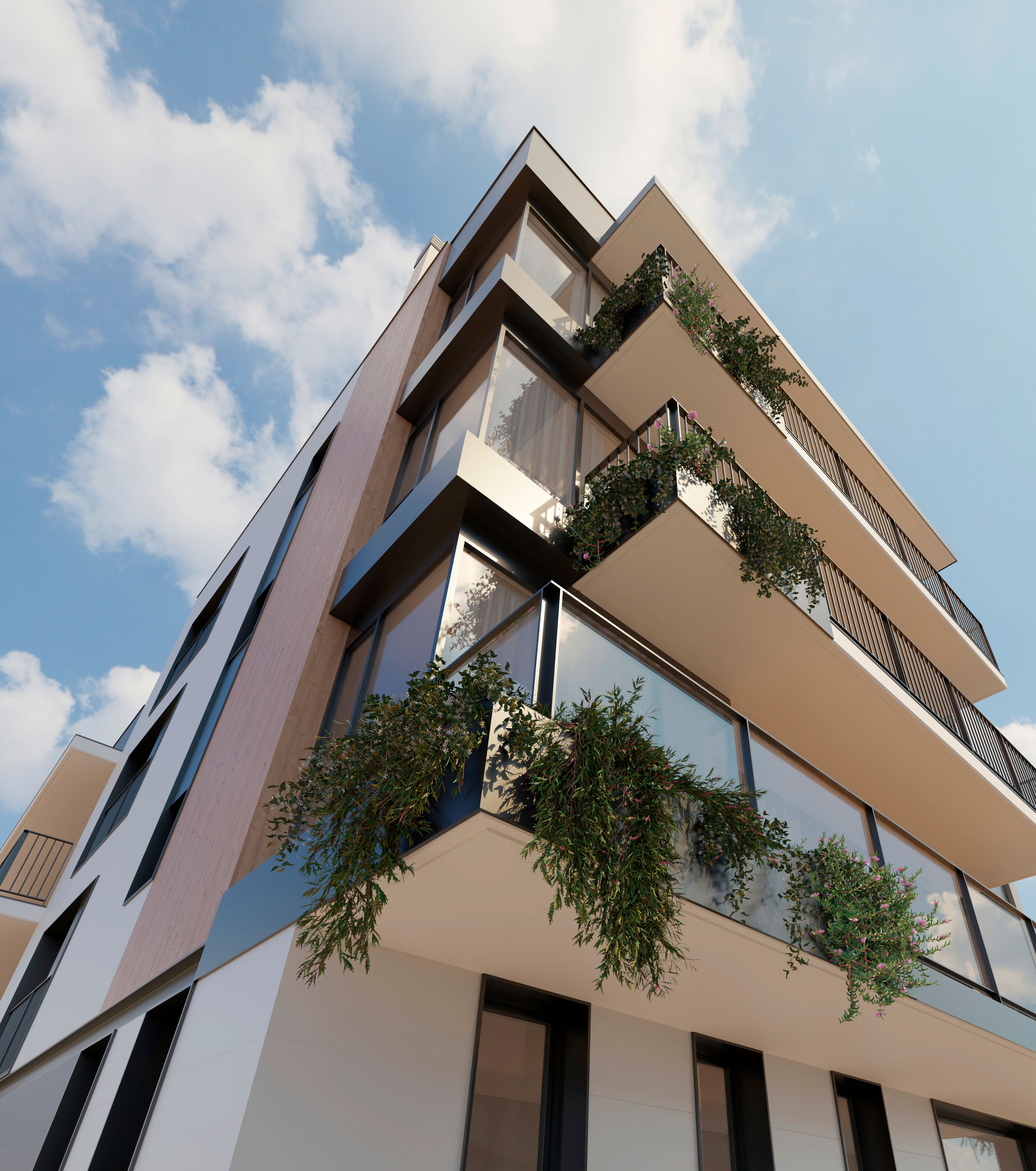 Vista exterior de Dúplex en venda en Badalona amb Parquet, Terrassa i Forn
