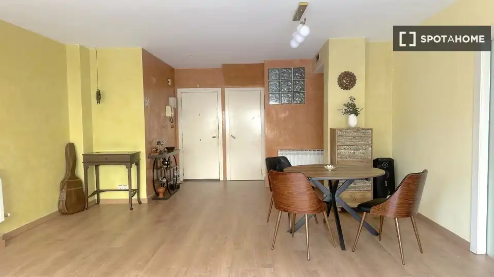 Dining room of Flat for share in Barcelona  with Air Conditioner, Terrace and Furnished