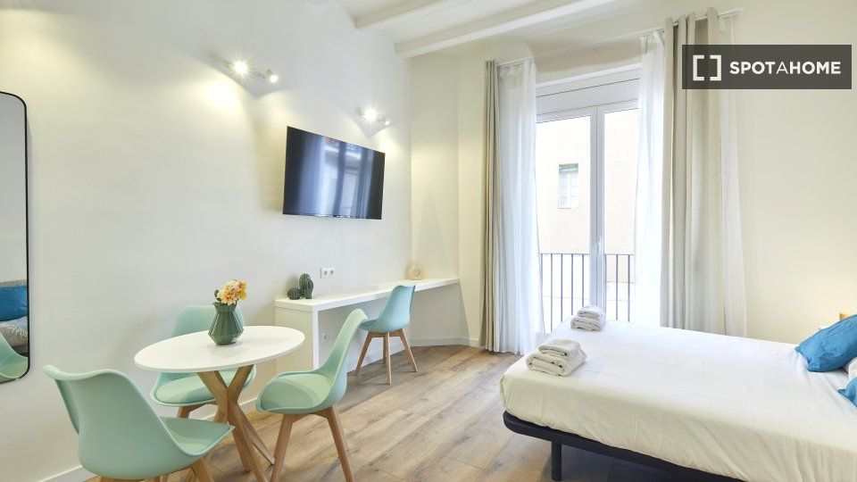 Bedroom of Flat to rent in  Barcelona Capital  with Air Conditioner, Heating and Furnished