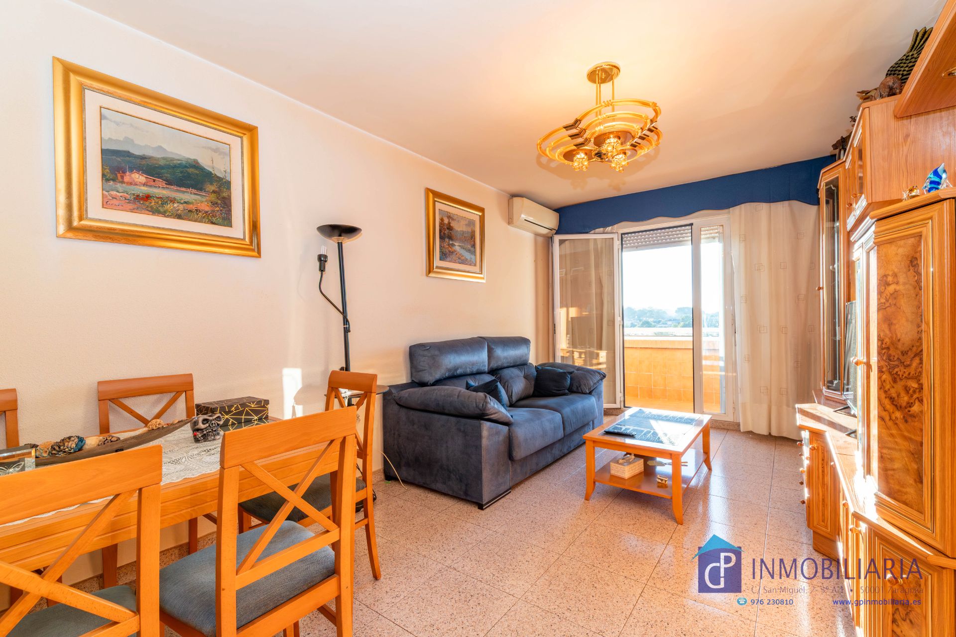 Sala de estar de Piso en venta en  Zaragoza Capital con Aire acondicionado, Calefacción y Terraza