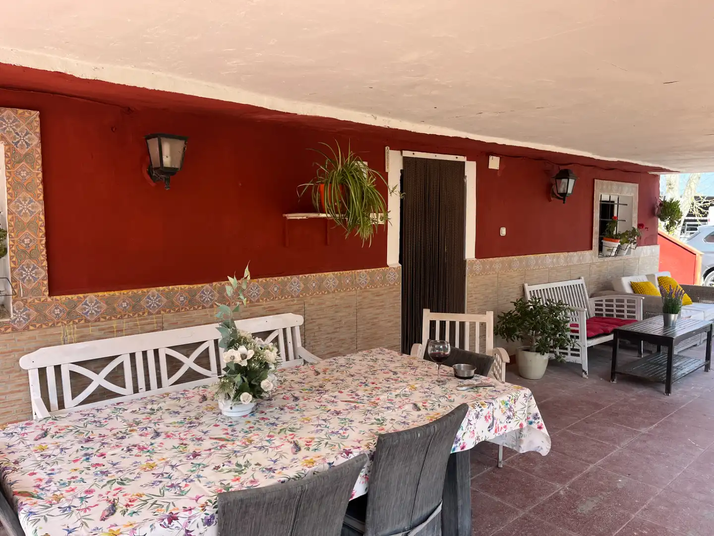 Terraza de Finca rústica en venta en El Burgo de Ebro con Aire acondicionado, Calefacción y Jardín privado