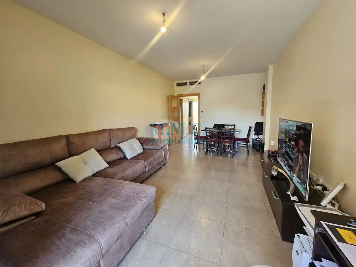 Living room of Flat for sale in Roquetas de Mar  with Air Conditioner, Terrace and Furnished