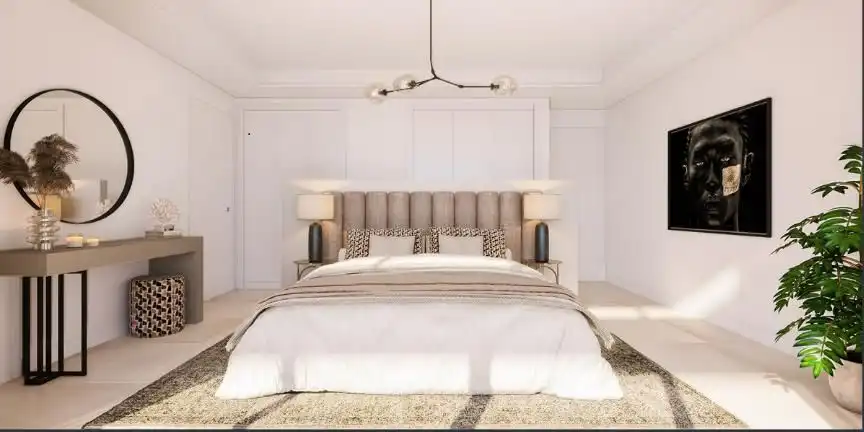 Bedroom of Apartments for rent in Mijas  with Air Conditioner, Parquet flooring and Oven