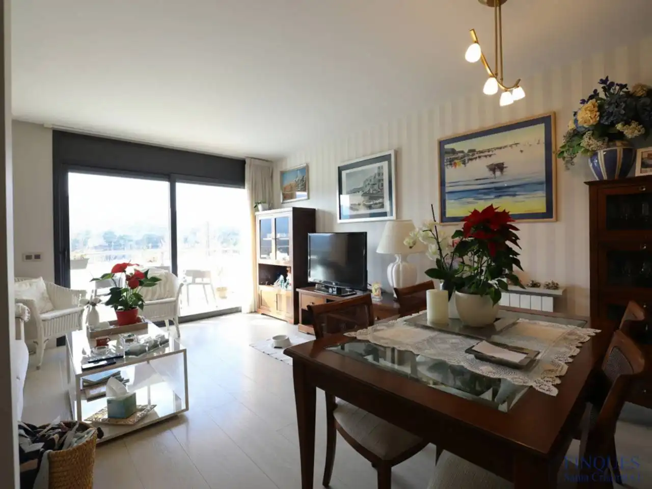 Sala d'estar de Dúplex en venda en Santa Cristina d'Aro amb Aire condicionat, Calefacció i Parquet