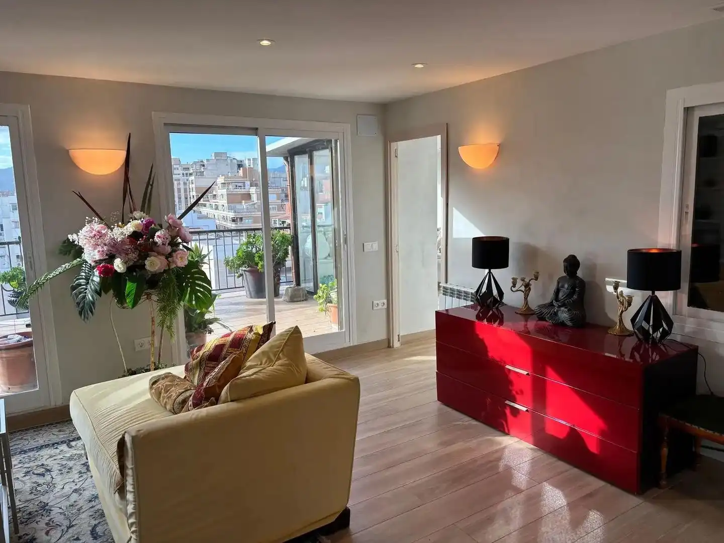 Living room of Attic for sale in  Palma de Mallorca  with Air Conditioner, Heating and Terrace