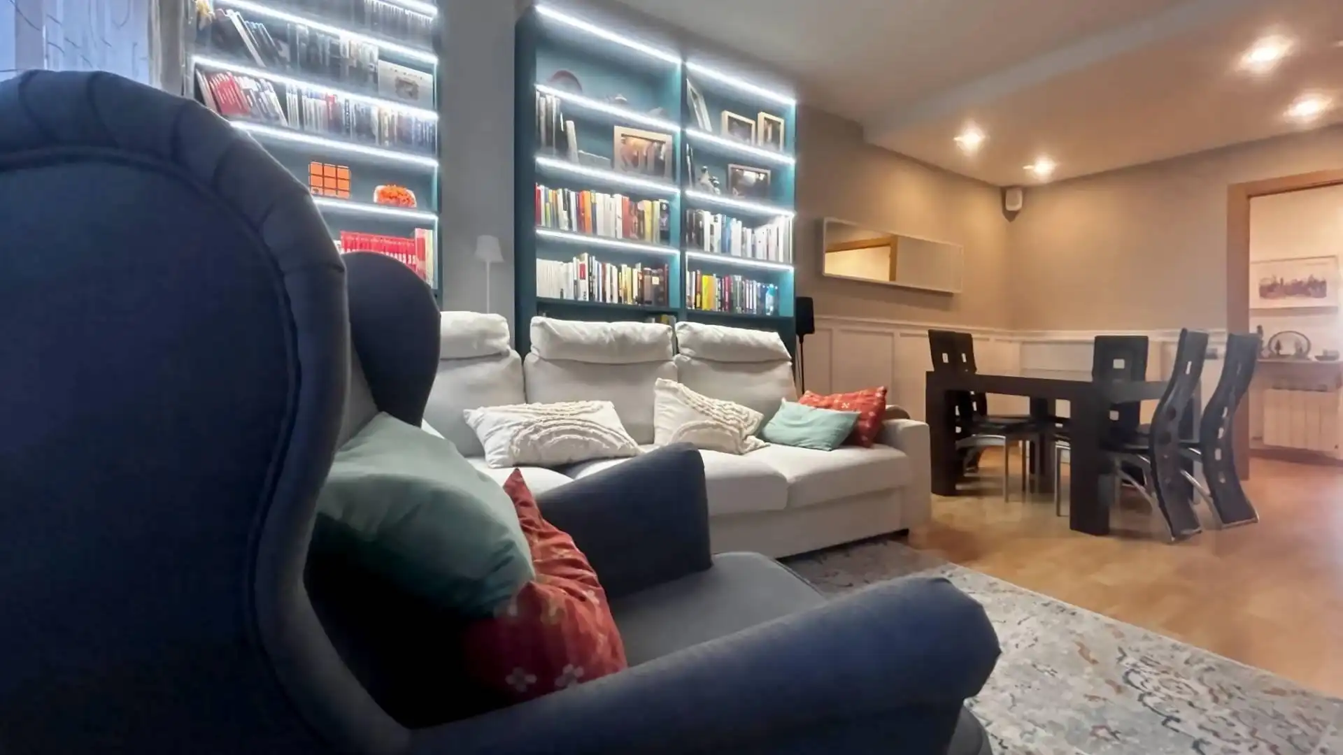 Sala d'estar de Pis en venda en  Lleida Capital amb Aire condicionat, Calefacció i Parquet