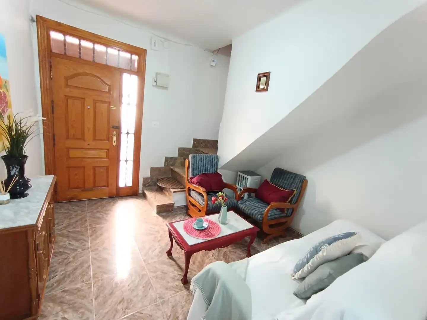 Sala de estar de Casa adosada en venta en Molina de Segura con Aire acondicionado, Terraza y Amueblado