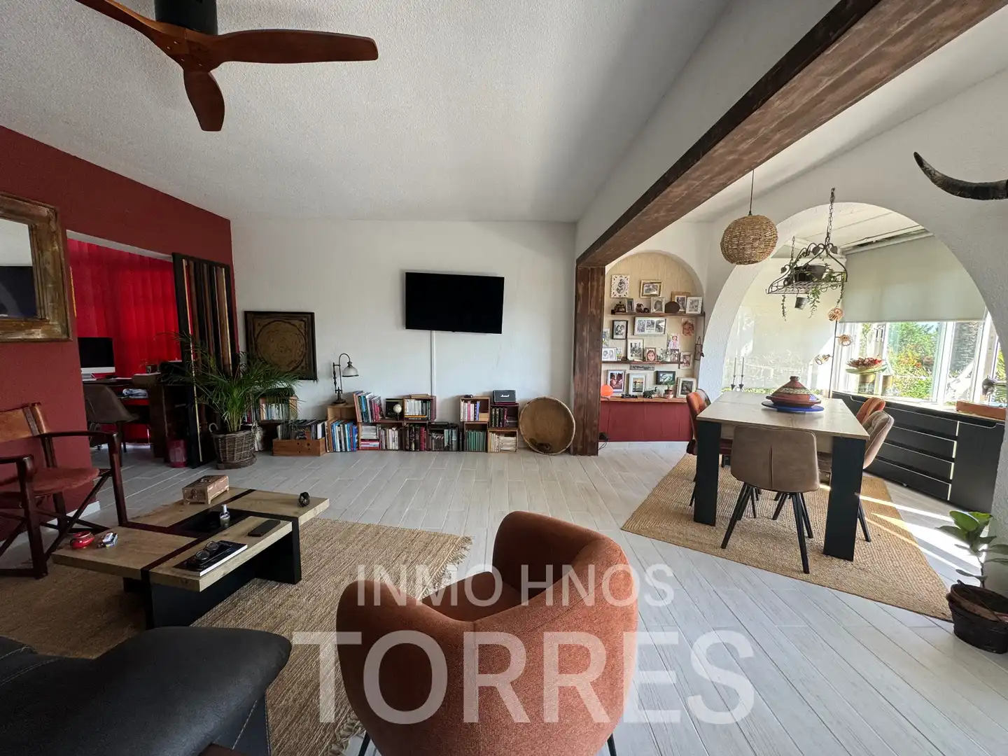 Wohnzimmer von Haus oder Chalet zum Verkauf in Peñíscola / Peníscola mit Klimaanlage, Privatgarten und Terrasse