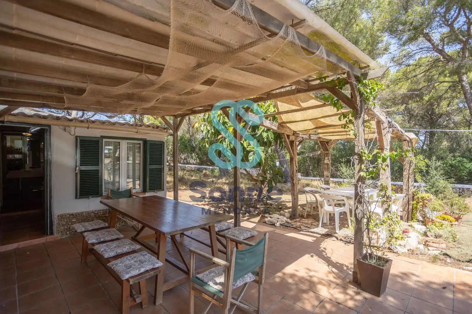 Terrassa de Casa o xalet en venda en Ferreries amb Jardí privat, Terrassa i Piscina