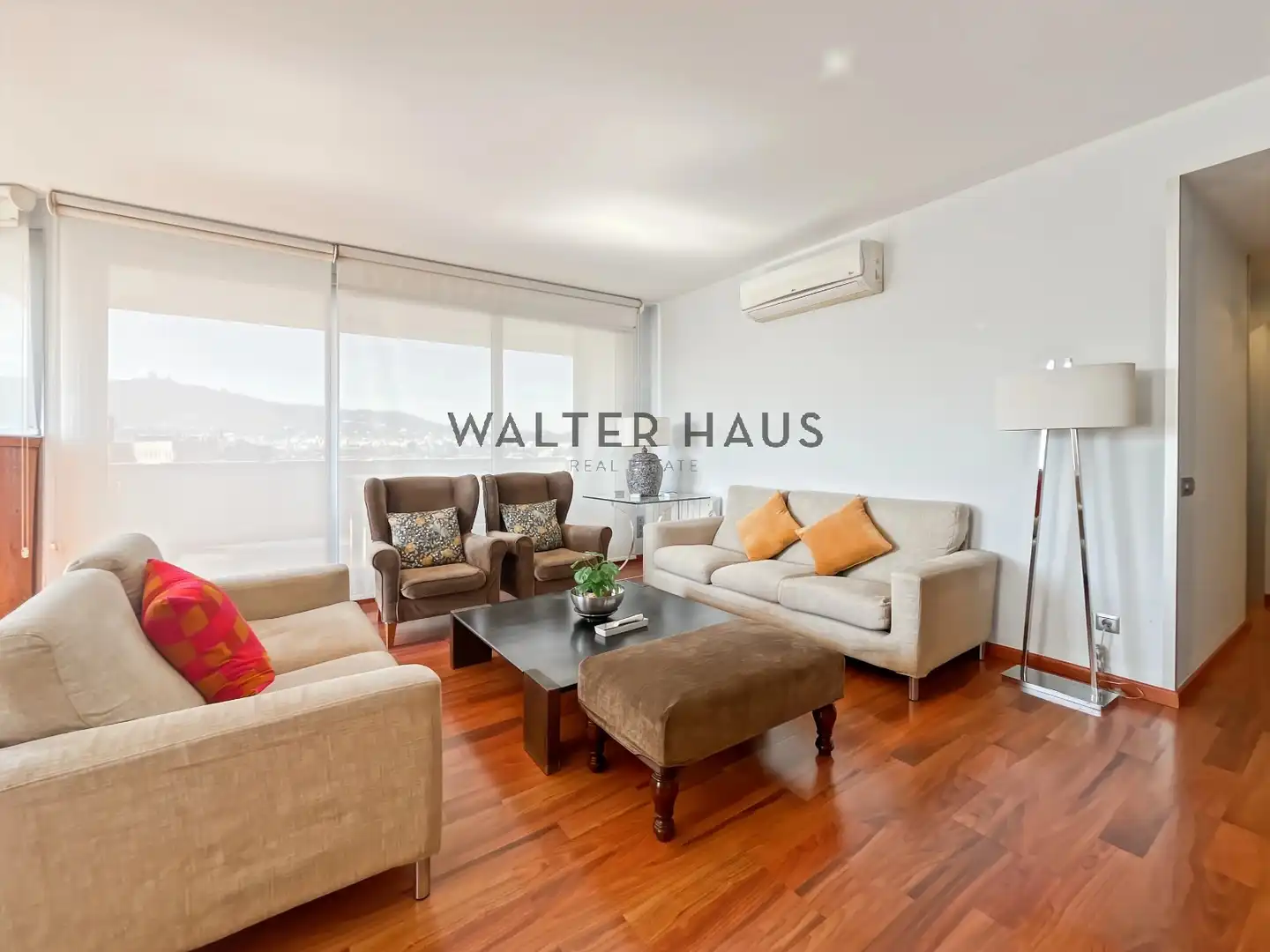 Wohnzimmer von Wohnung zur Miete in Barcelona mit Klimaanlage, Heizung und Möbliert