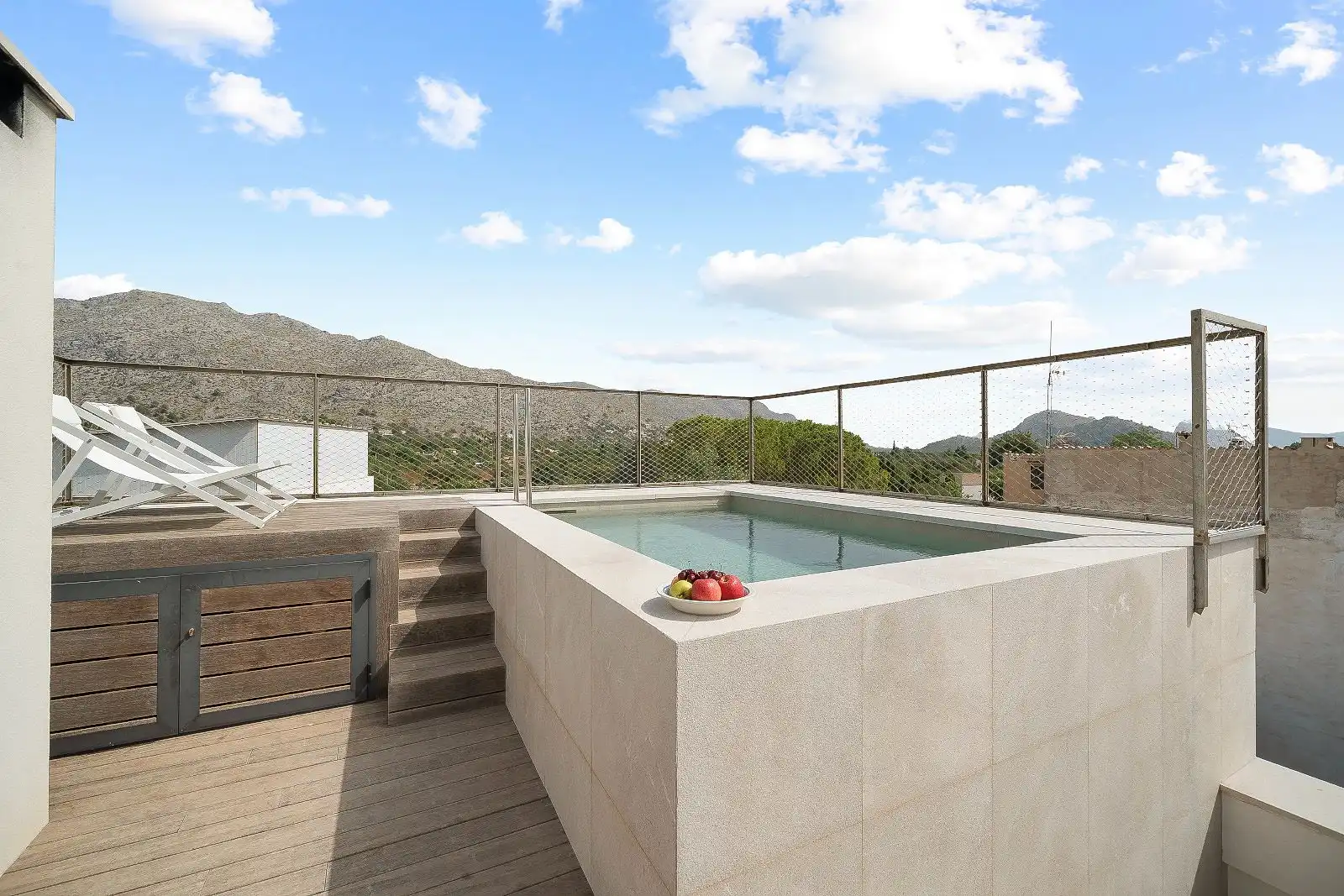 Terrace of Detached homes for sale in Pollença  with Air Conditioner, Heating and Parquet flooring