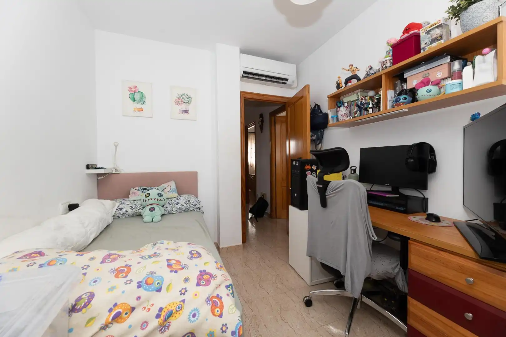 Dormitori de Casa adosada en venda en  Palma de Mallorca amb Aire condicionat, Terrassa i Balcó