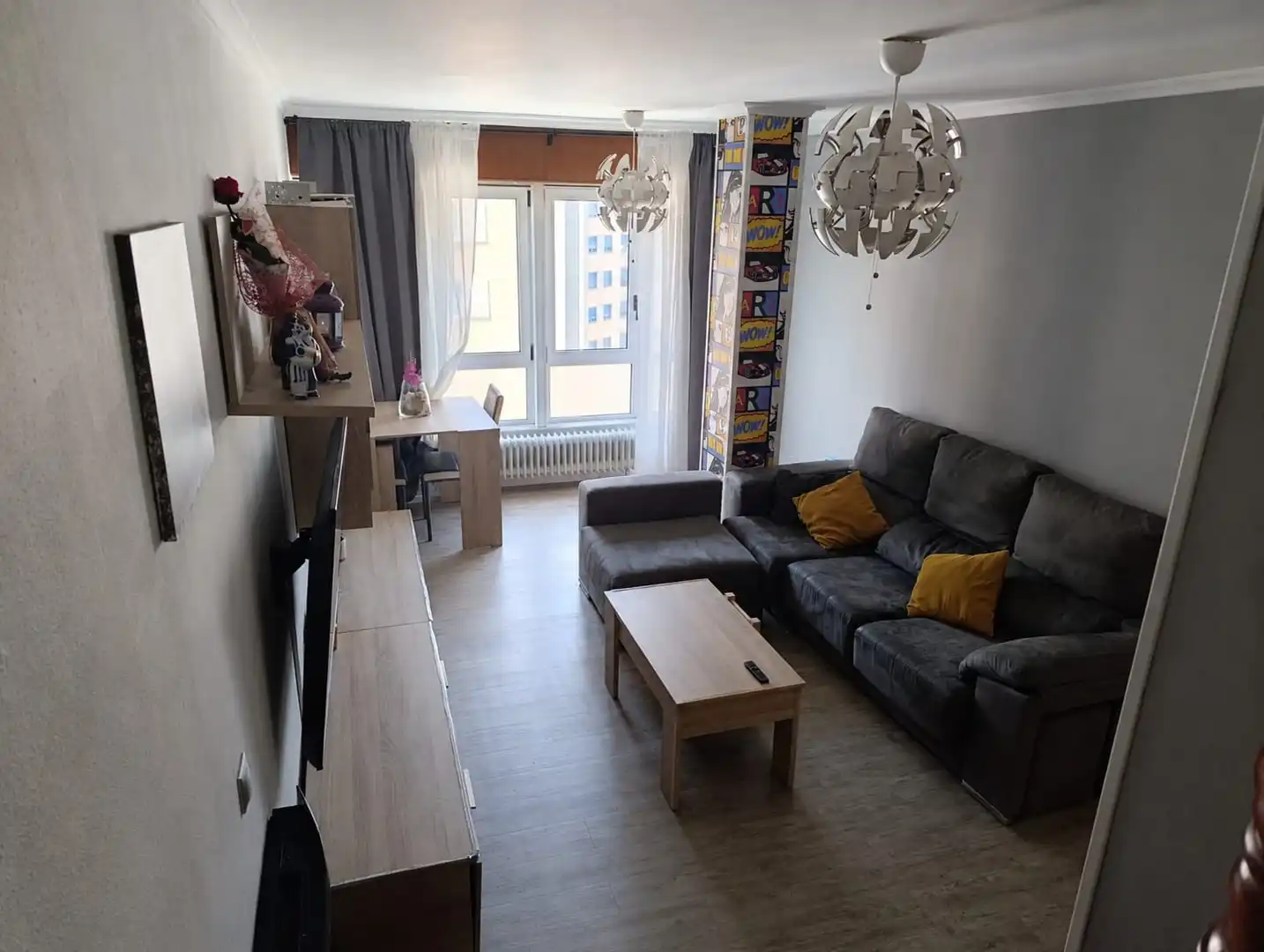 Living room of Flat for sale in Lugo  with Heating, Storage room and Furnished