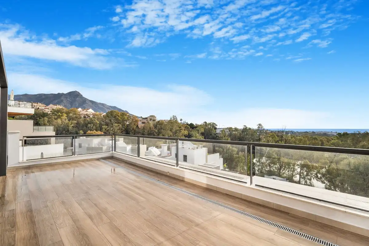 Terraza de Dúplex de alquiler en Marbella con Aire acondicionado, Terraza y Se aceptan mascotas