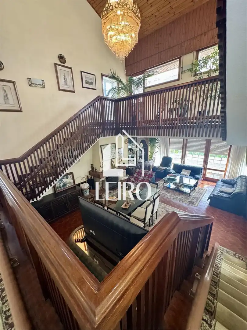 Sala de estar de Casa o chalet en venta en A Illa de Arousa  con Calefacción, Jardín privado y Parquet