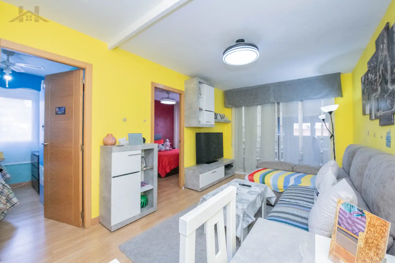Wohnzimmer von Wohnung zum Verkauf in Fuenlabrada mit Klimaanlage, Heizung und Parkett